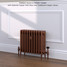 CI-RC460-10-MET-COPPER-LS01 - Richmond 4 Column Victorian Cast Iron Radiator H460mm x W1190mm CI-RC460-10-MET-COPPER-LS01 - Richmond 4 Column Victorian Cast Iron Radiator H460mm x W1190mm